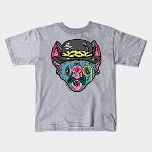 Bat Face Gentleman Kids T-Shirt